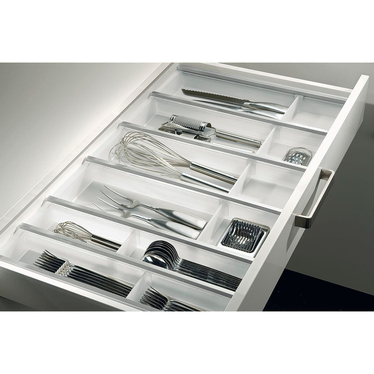 Besteckeinsatz passend zu Ewe Küchen. Ewe Küchen Schubladeneinsätze für Zargensysteme wie Blum Tandembox und Blum Legrabox.