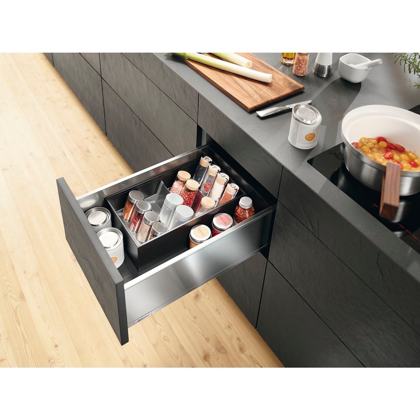 Blum Ambia-Line Gewürzehalter Schubladeneinsatz - Gewürz Organizer für die Schublade