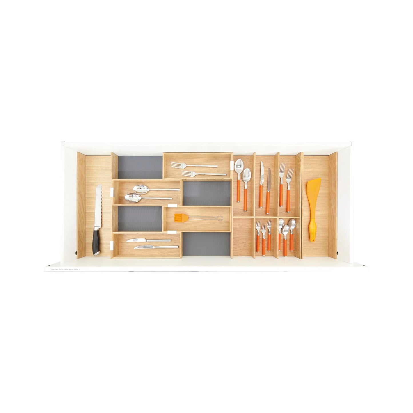 Rockenhausen Besteckkasten Set 3 Move - Besteckeinsatz aus Holz, Eiche