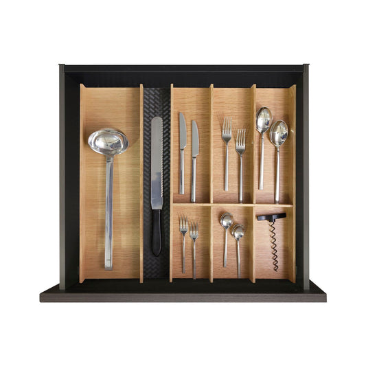 Rockenhausen Besteckkasten Universal-Set Move - Besteckeinsatz aus Holz, Eiche