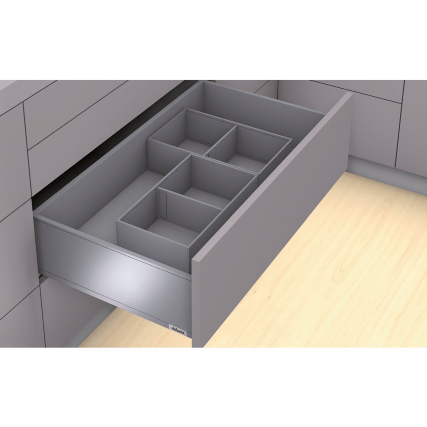 Blum Ambia-Line Schubladeneinsatz für Nennlänge ab 270mm, Stahldesign