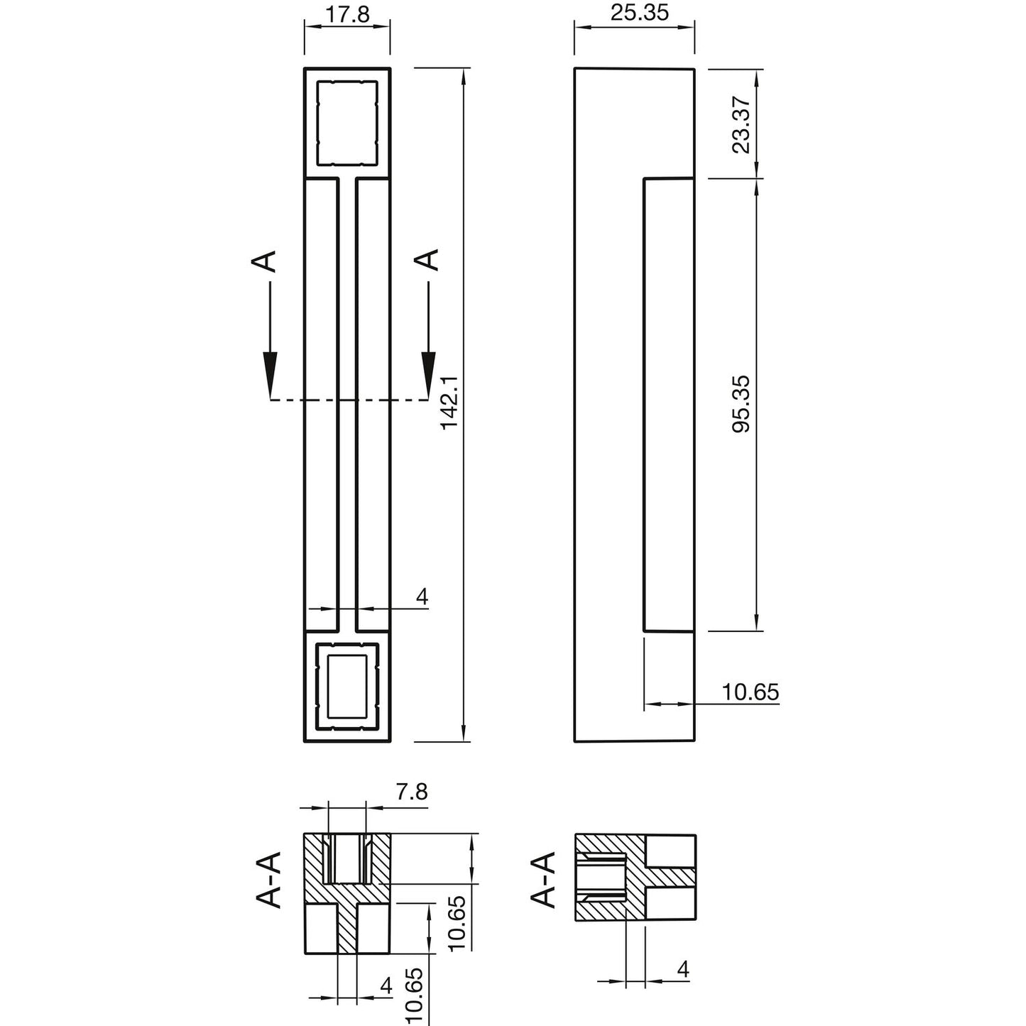Blum Ambia-Line Doppelrelinghalter für Legrabox