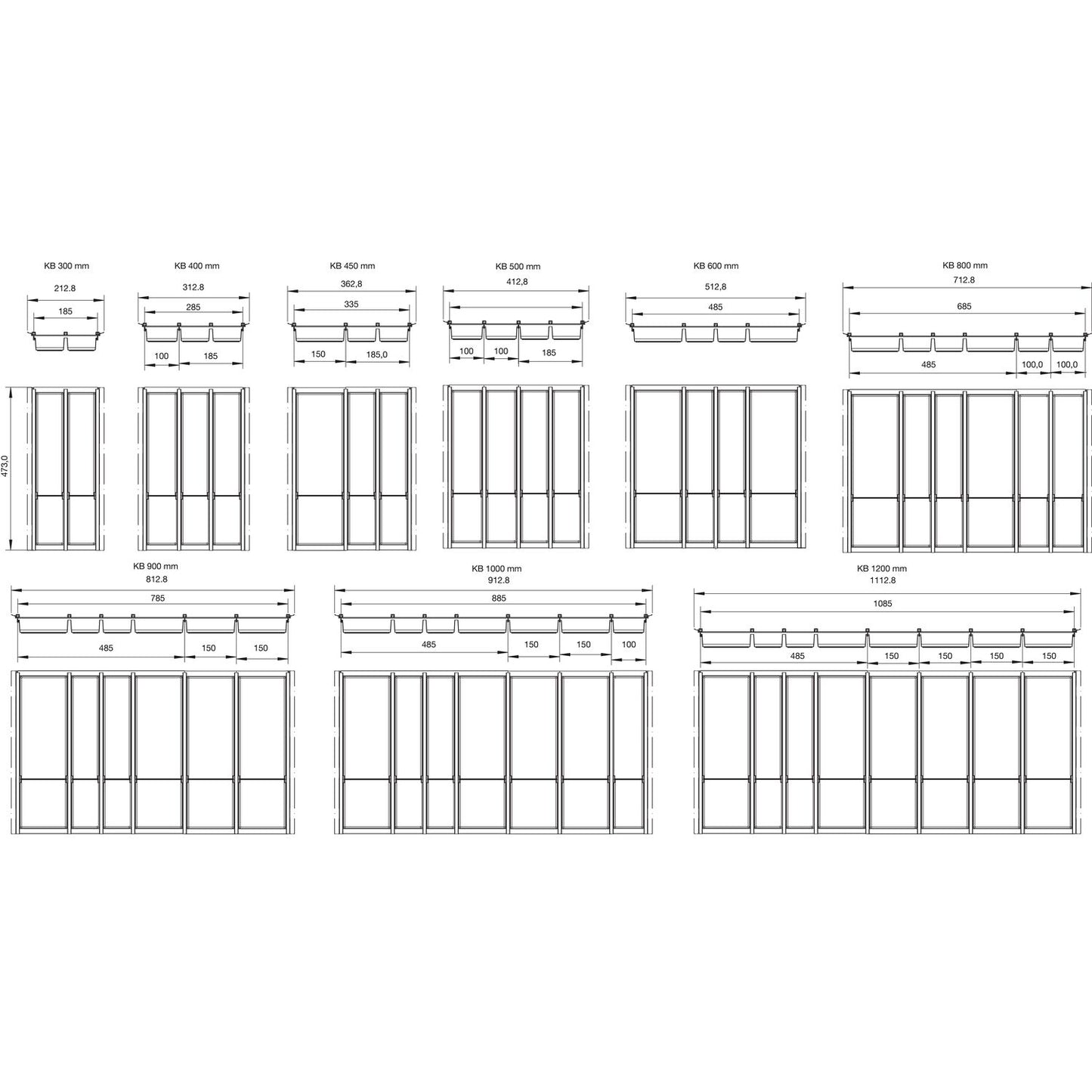 Ninka Besteckeinsatz Set Cuisio - Besteckkasten weiß für Merivobox KB