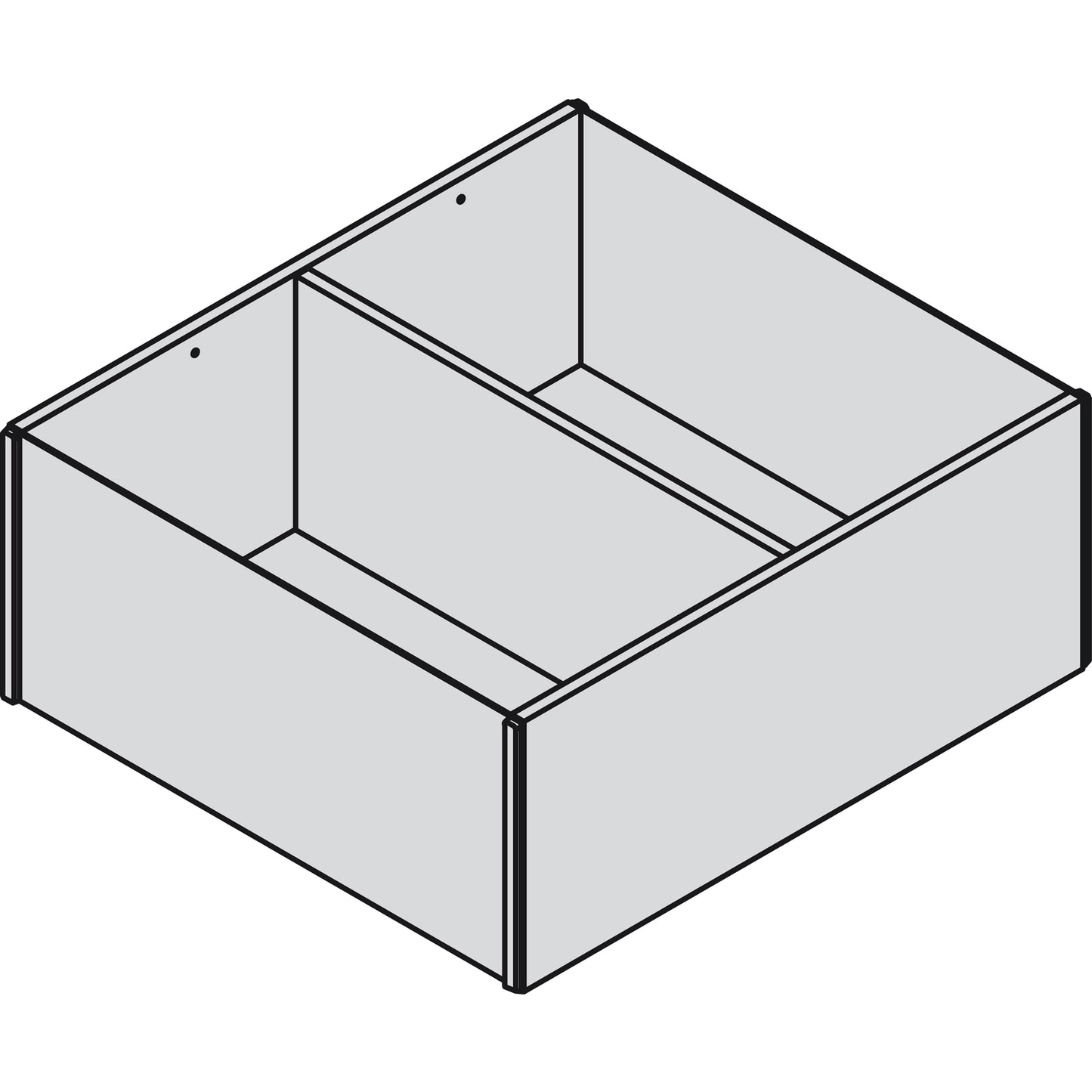 Blum Ambia-Line Schubladeneinsatz für Nennlänge ab 270mm, Holzdesign