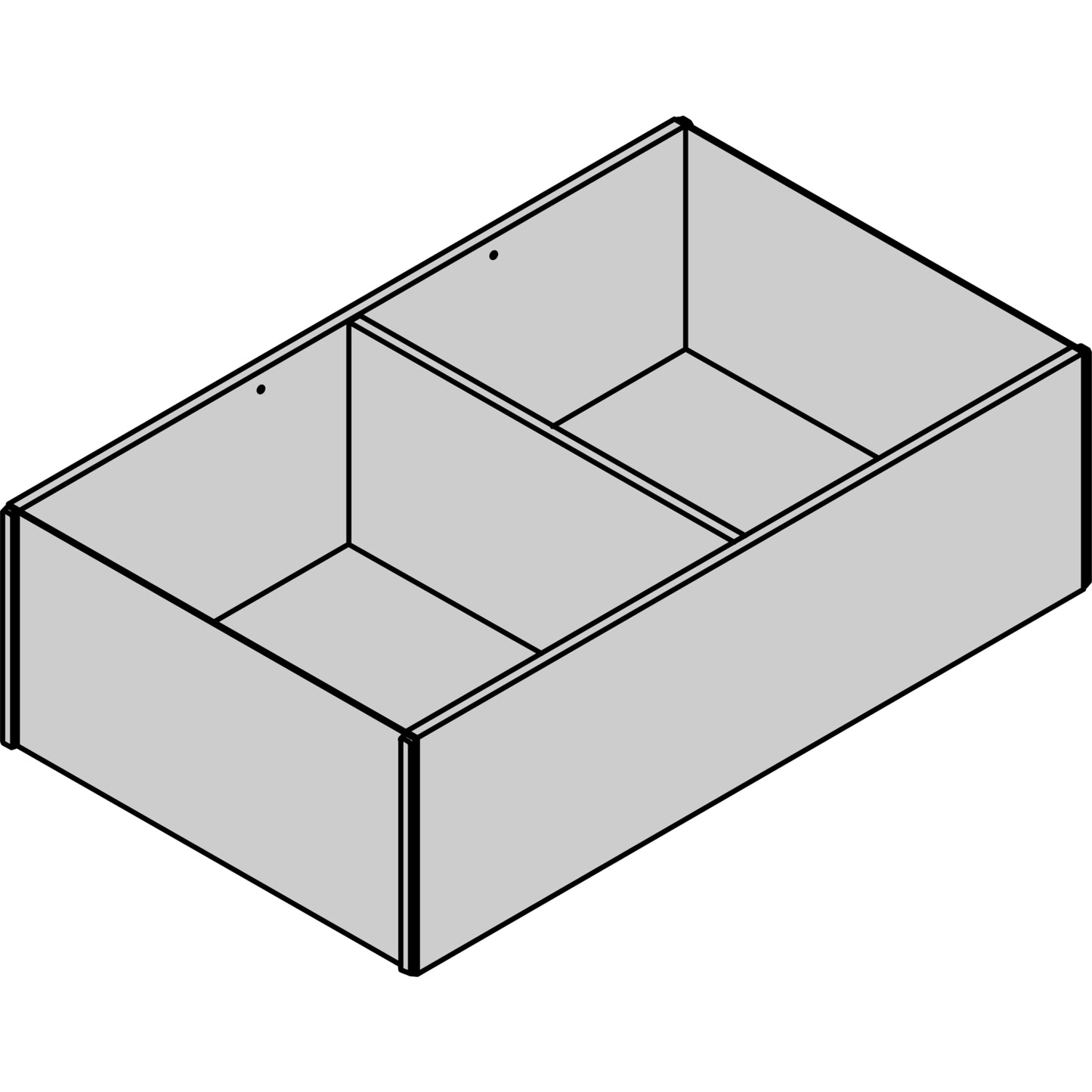 Blum Ambia-Line Schubladeneinsatz für Nennlänge ab 400mm, Holzdesing