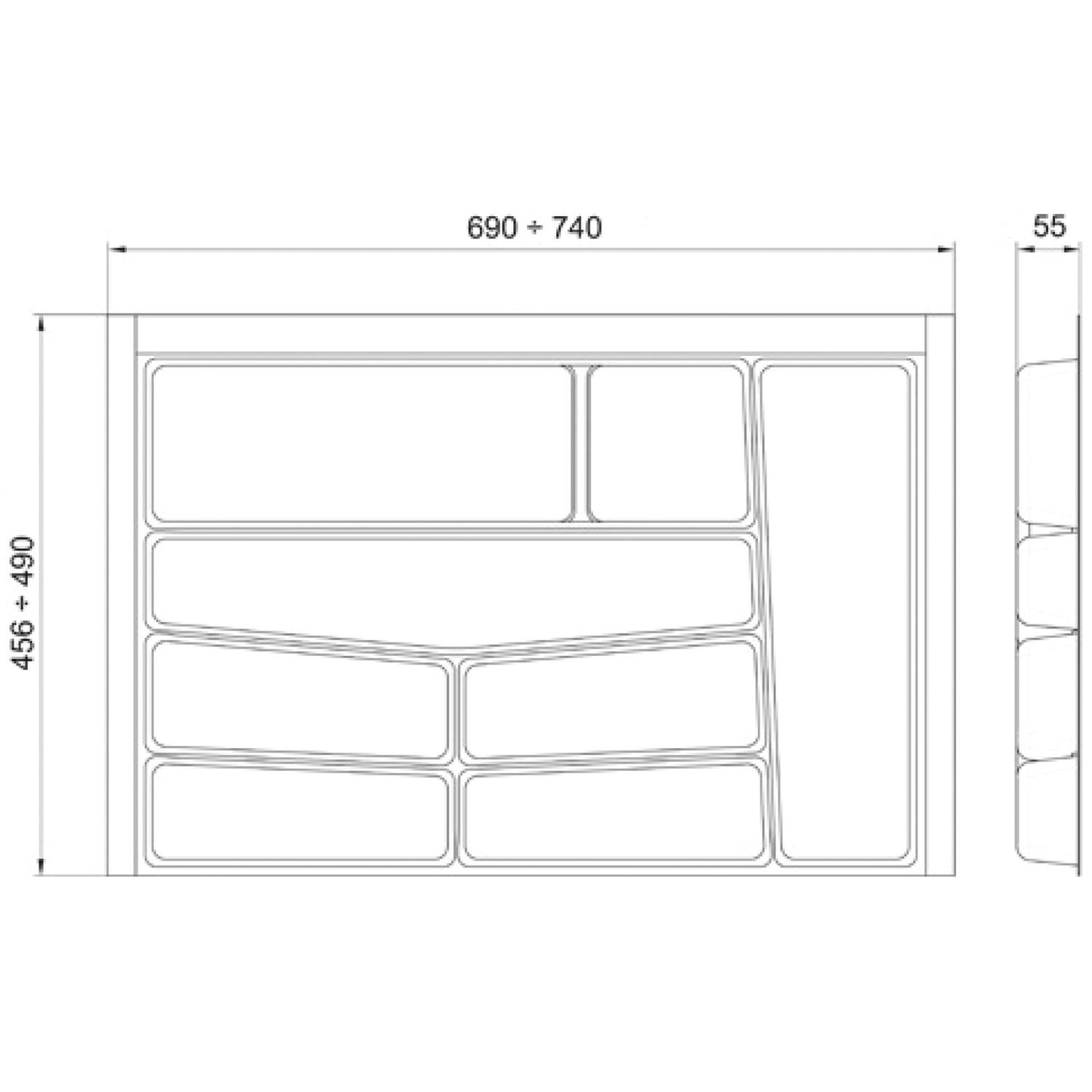 Volpato Besteckeinsatz Serie 76 - Besteckkasten