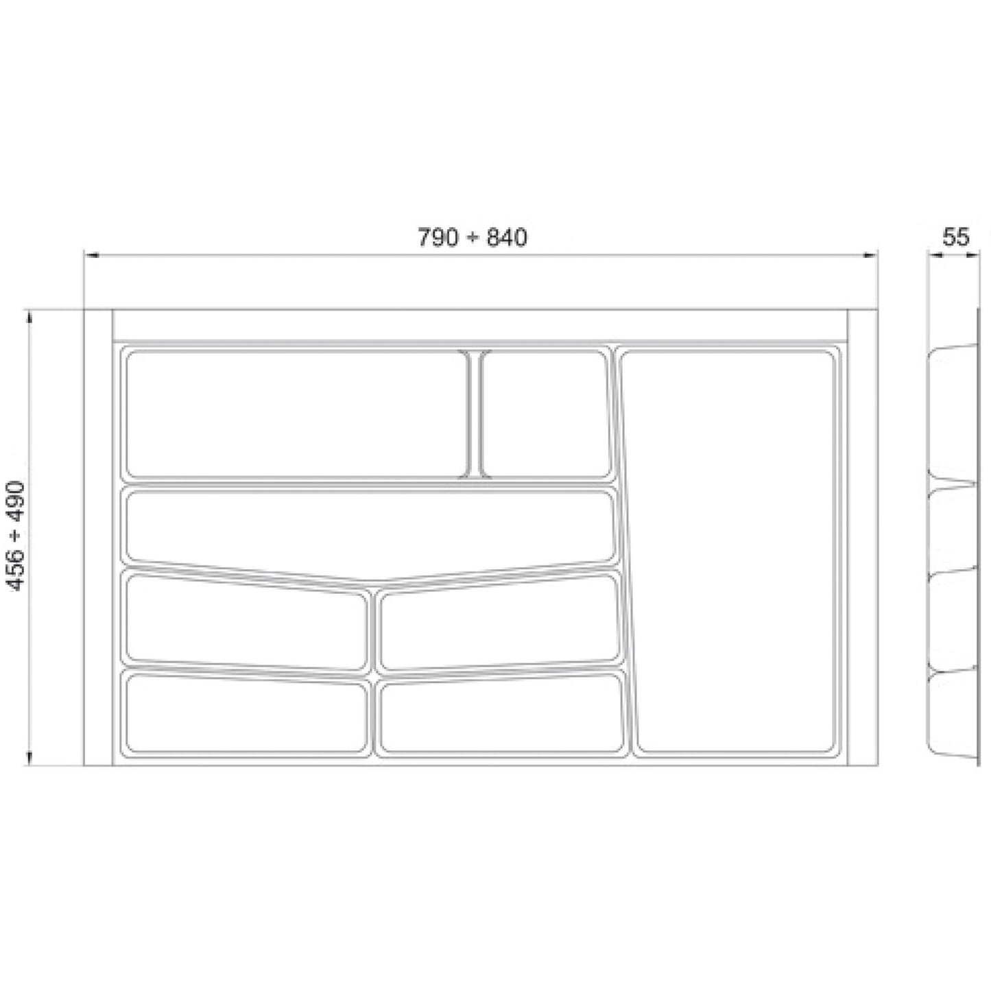 Volpato Besteckeinsatz Serie 76 - Besteckkasten